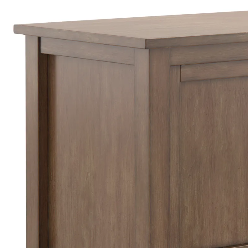 Warm Shaker - TV Media Stand - Rustic Natural Aged Brown