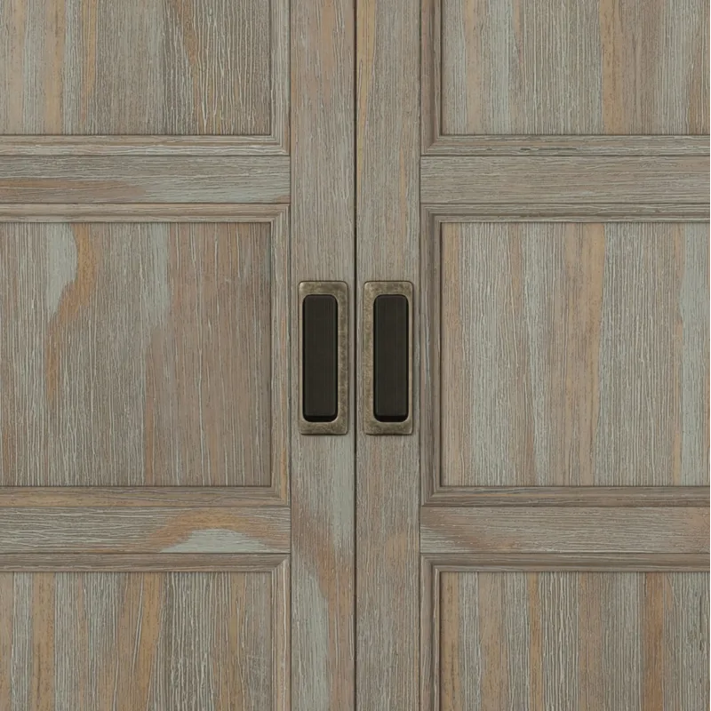 Burlington - Low Storage Cabinet - Distressed Grey