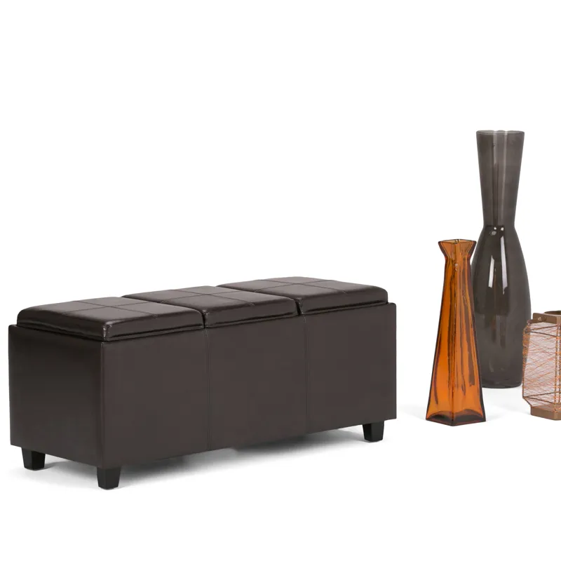 Avalon - Storage Ottoman - Tanners Brown