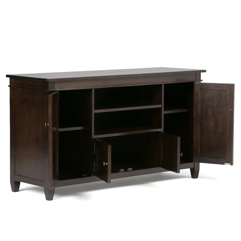 Carlton - TV Media Stand - Dark Tobacco Brown