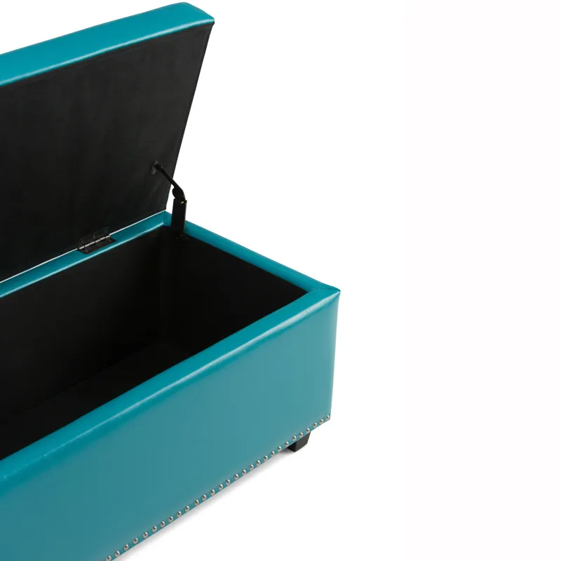 Hamilton - Storage Ottoman - Mediterranean Blue