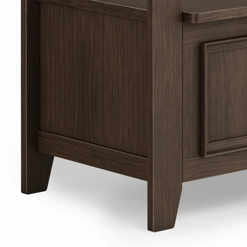 Amherst - Entryway Storage Bench - Farmhouse Brown