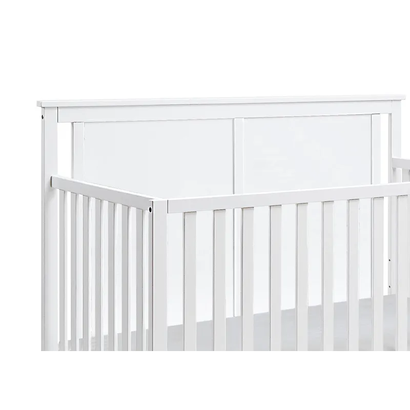 Connelly - Mini Crib With Mattress Pad - White / Rockport Gray