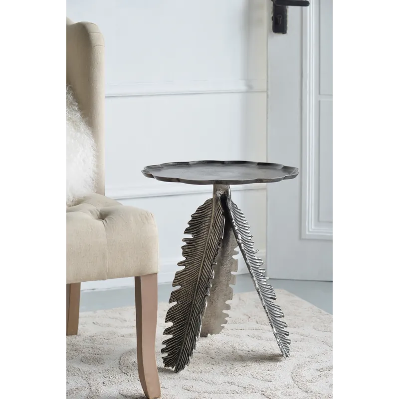 Leaf Side Table - Silver