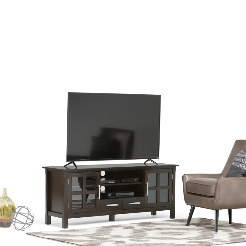 Kitchener - 60\" Wide TV Media Stand - Hickory Brown
