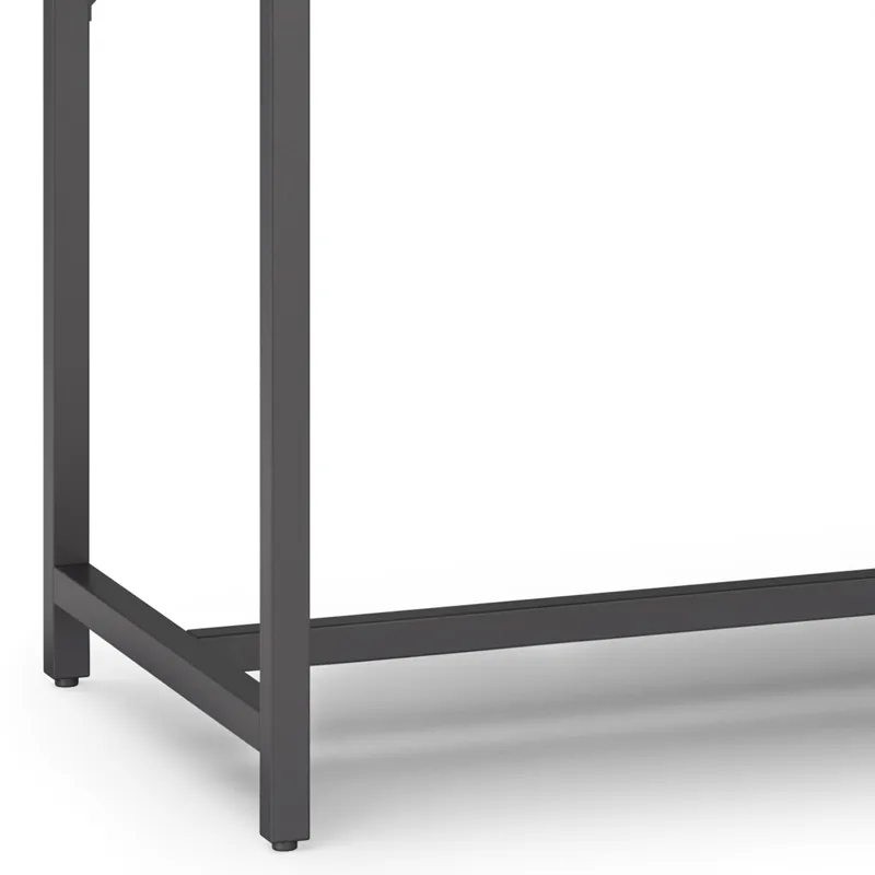 Banting - Mid Century Wide Desk - Medium Saddle Brown