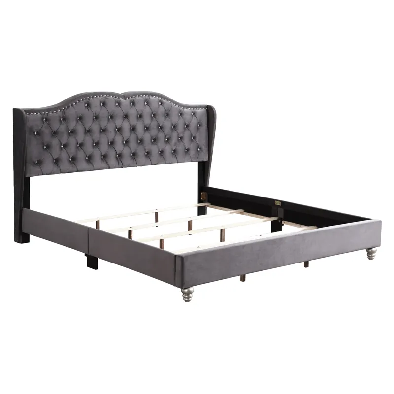 Joy - G1931-FB-UP Full Upholstered Bed - Gray