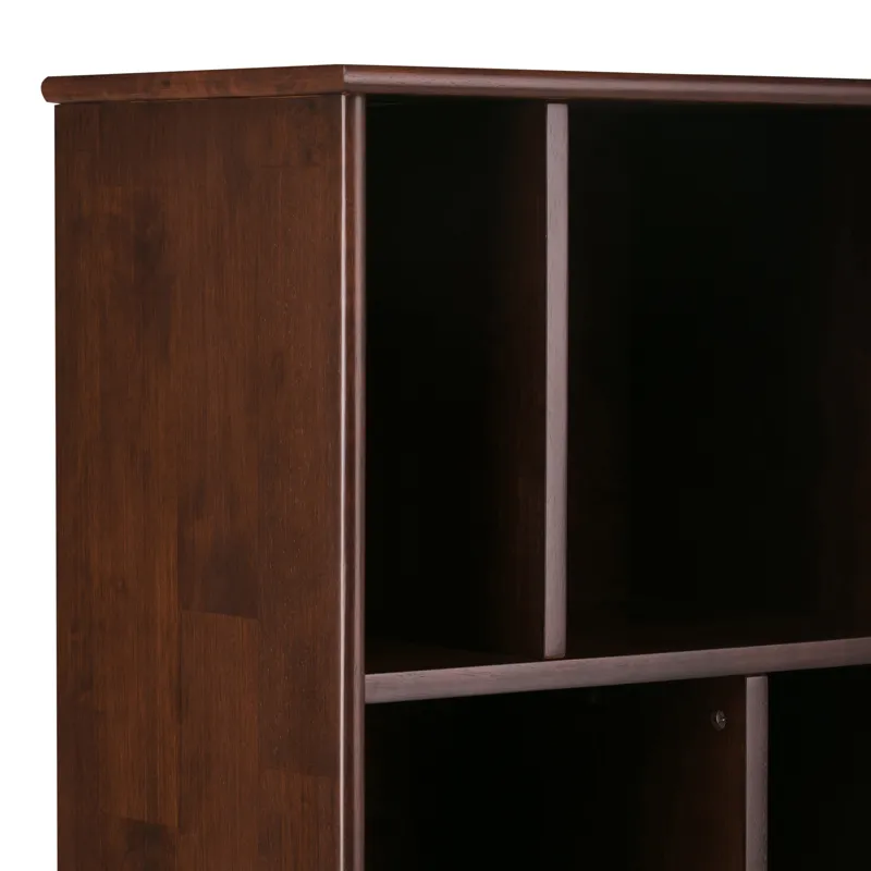 Draper - Mid Century Bookcase and Storage Unit - Medium Auburn Brown