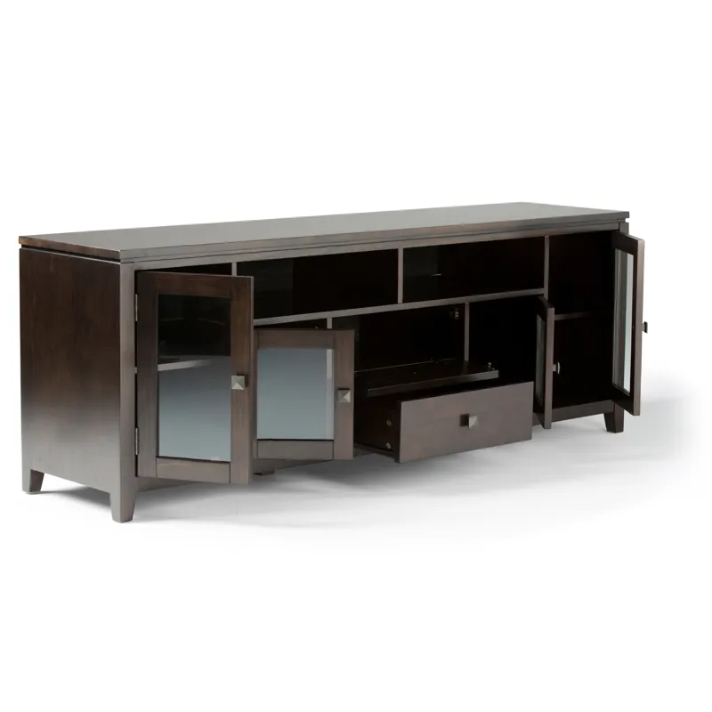 Cosmopolitan - 72\" Wide TV Media Stand - Mahogany Brown