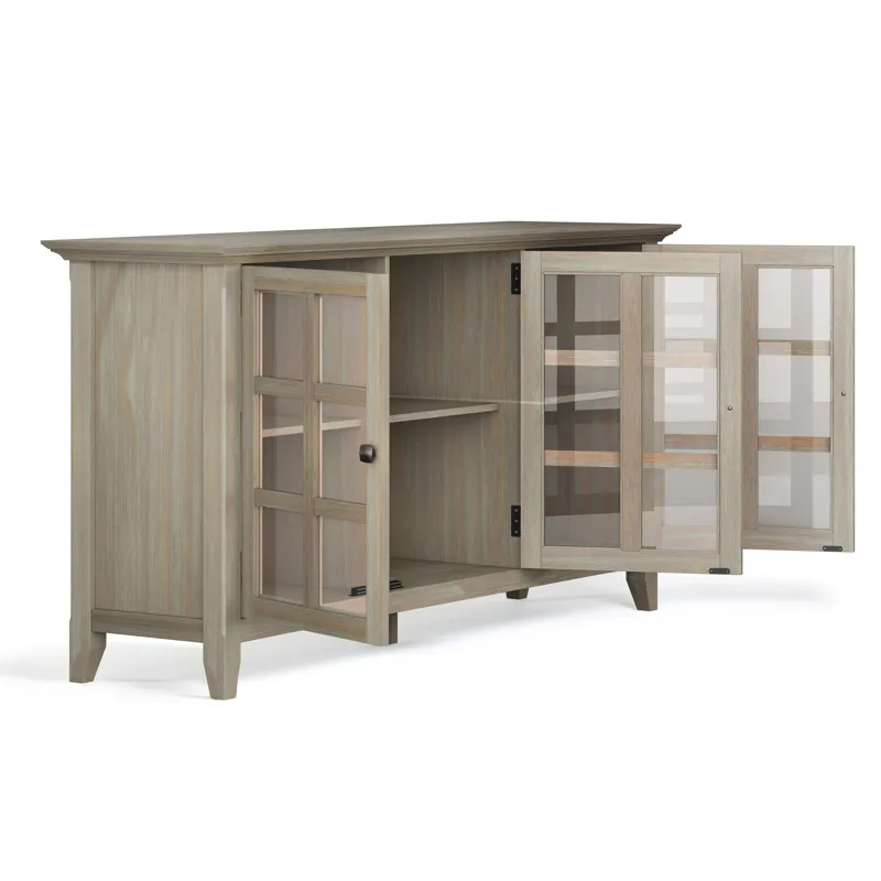 Acadian - Wide Storage Cabinet - Distressed Grey