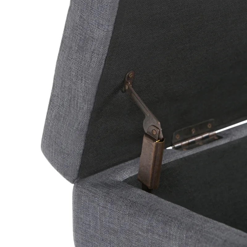 Castleford - Storage Ottoman - Slate Grey