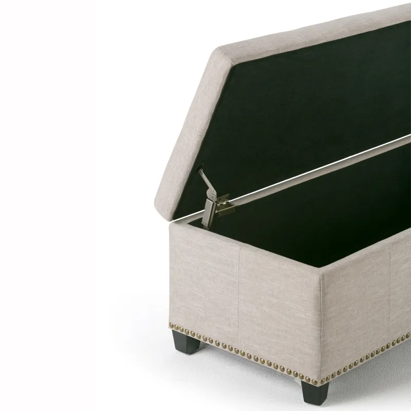 Kingsley - Large Storage Ottoman - Natural