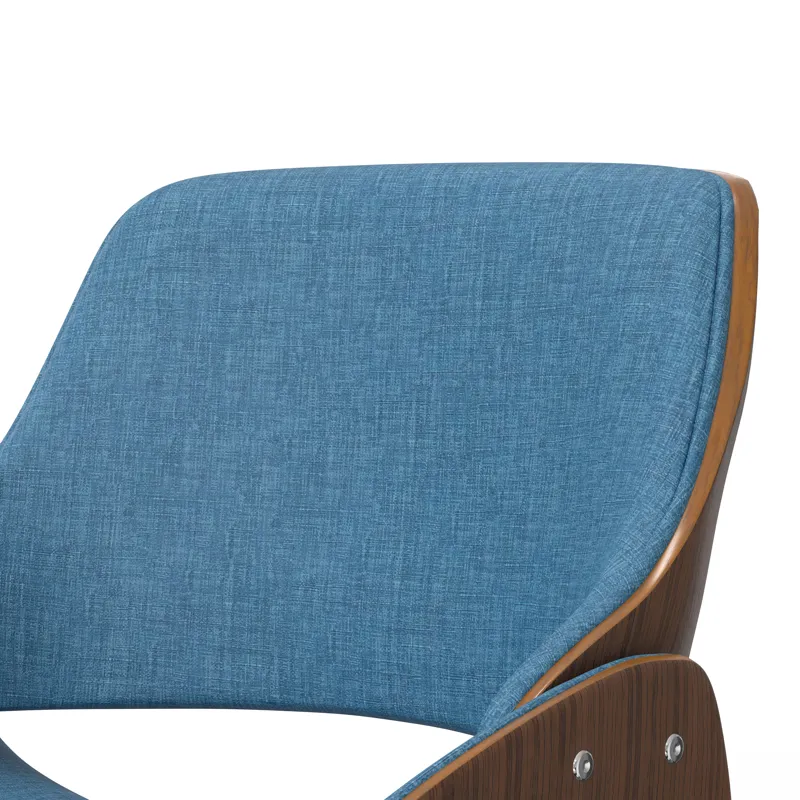 Malden - Bentwood Dining Chair with Wood Back - Blue