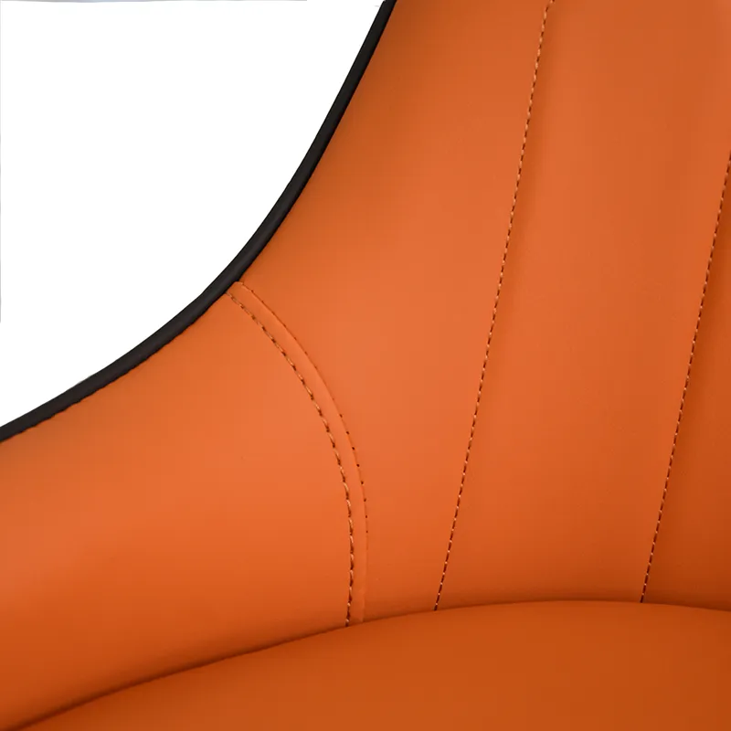 Modern PU Sponge-Filled Dining Chair, Solid Wood Metal Legs, Suitable For Restaurants, Living Rooms 