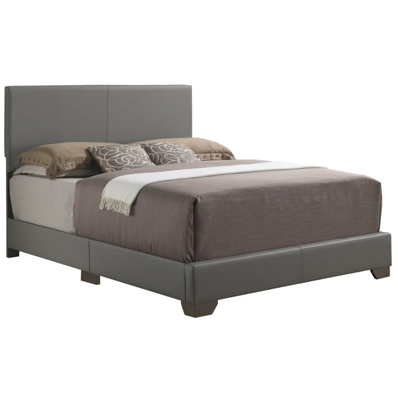 Aaron - G1805-Qb-Up Queen  Bed - Light Gray