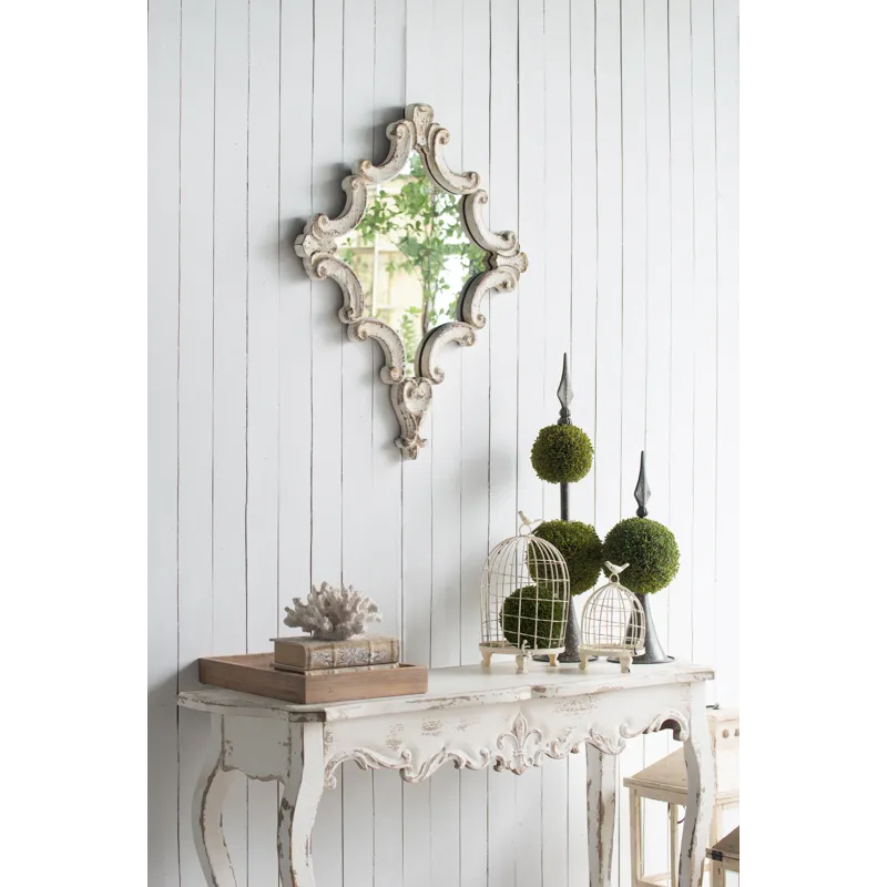 Saison Slimline Console Table, For Hallway Living Room Bedroom - Whitewash