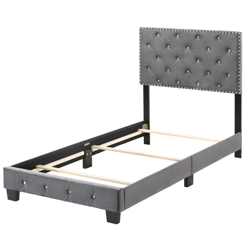 Suffolk - G1401-TB-UP Twin Bed - Gray