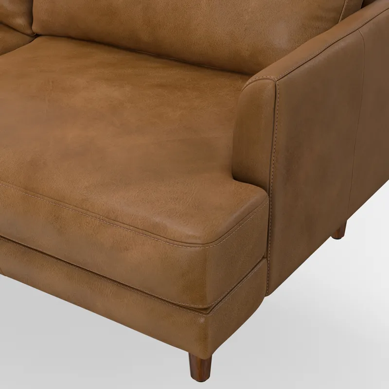 Livingston - 90\" Sofa - Caramel Brown