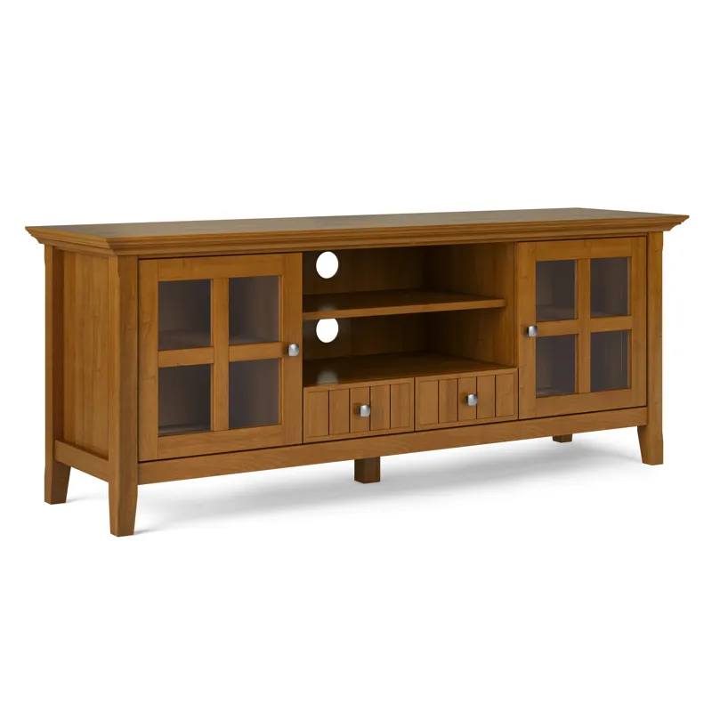 Acadian - 60" TV Media Stand - Light Golden Brown