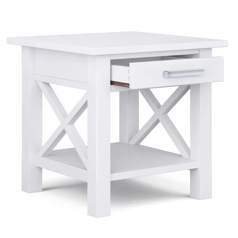 Kitchener - End Table - White