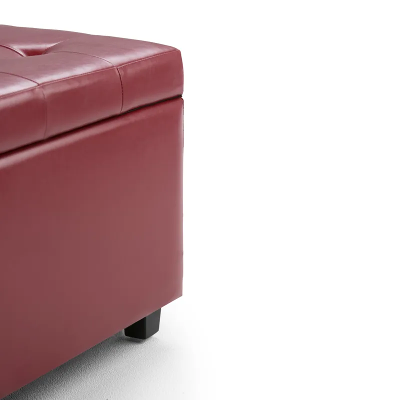 Cosmopolitan - Storage Ottoman - Red