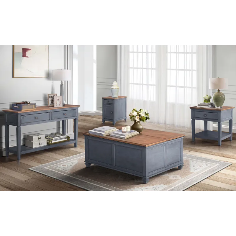 Americana - End Table - Corduroy Blue