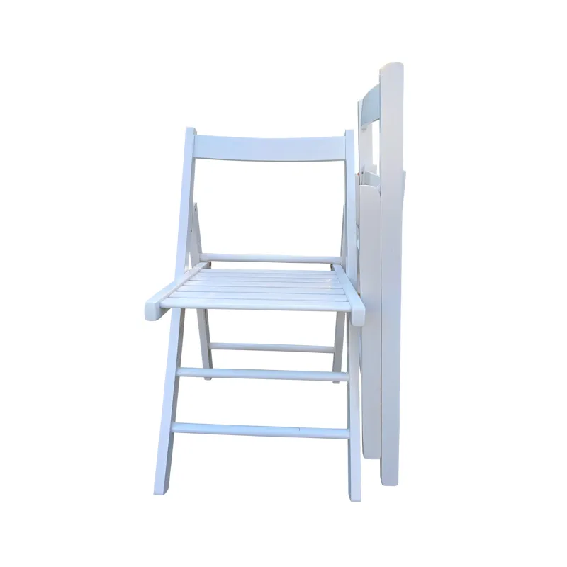 Folding Chair, Foldable Style (Set of 2) - White