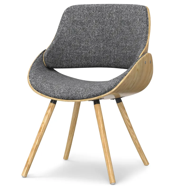Malden - Bentwood Dining Chair with Wood Back - Grey / Light Brown