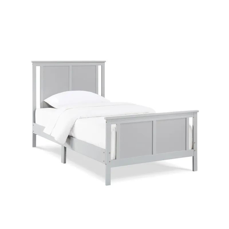 Connelly - Reversible Panel Twin Bed - Gray/Rockport Gray
