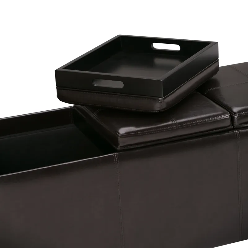 Avalon - Storage Ottoman - Tanners Brown