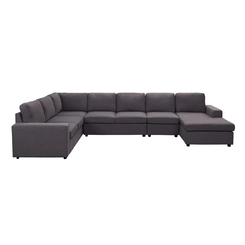 Tifton - Modular Sectional Sofa With Reversible Chaise - Dark Gray Linen