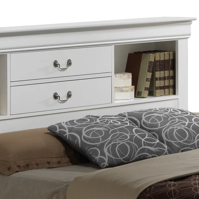 Louis Phillipe - G3190B-FSB Full Storage Bed - White