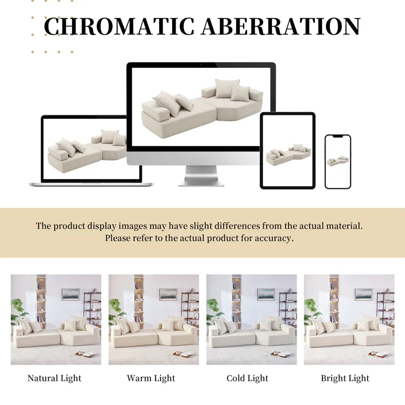 Oversized Modular Sectional Sofa, Luxury Boucle Floor Couch Set, Convertible Sleeper Couch, Spacious