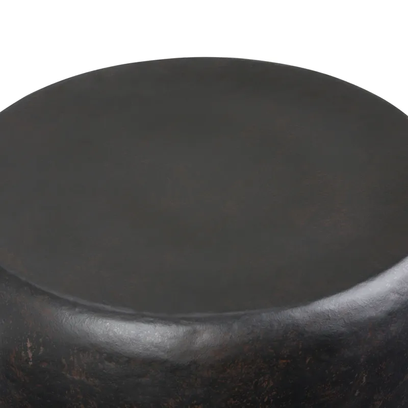 Garvy - Metal Side Table - Rustic Bronze