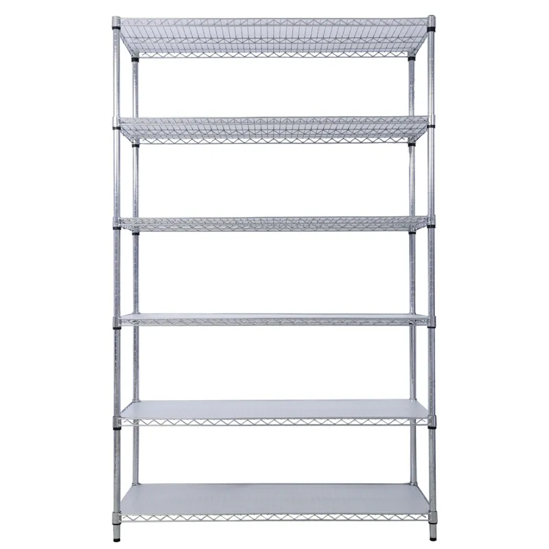 6 Tier 6000Lbs Capacity Nsf Metal Shelf Wire Shelving Unit, Heavy Duty Adjustable Storage Rack With 