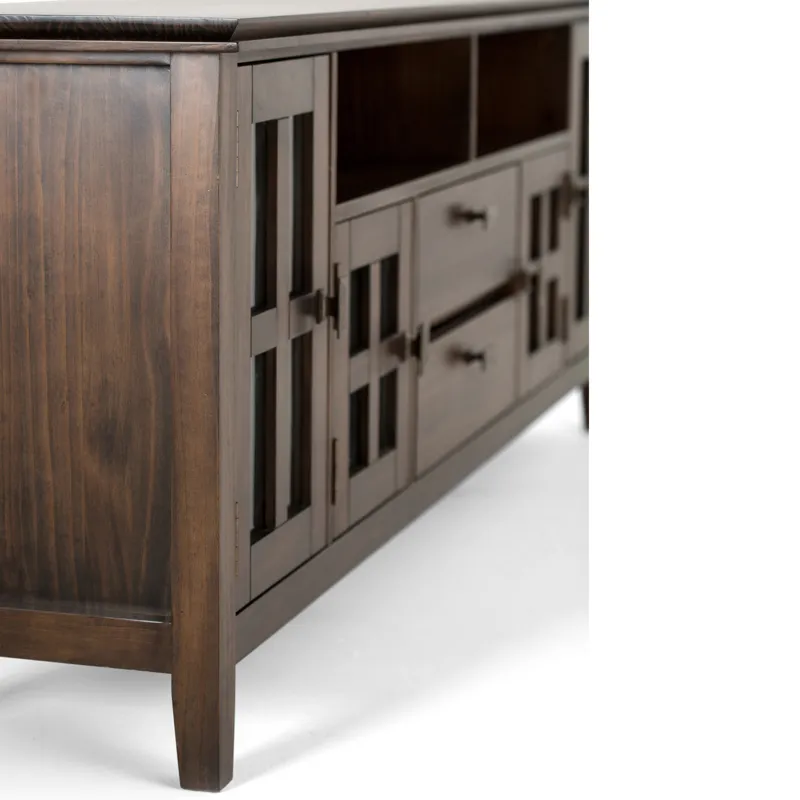 Artisan - 72\" TV Media Stand - Natural Aged Brown
