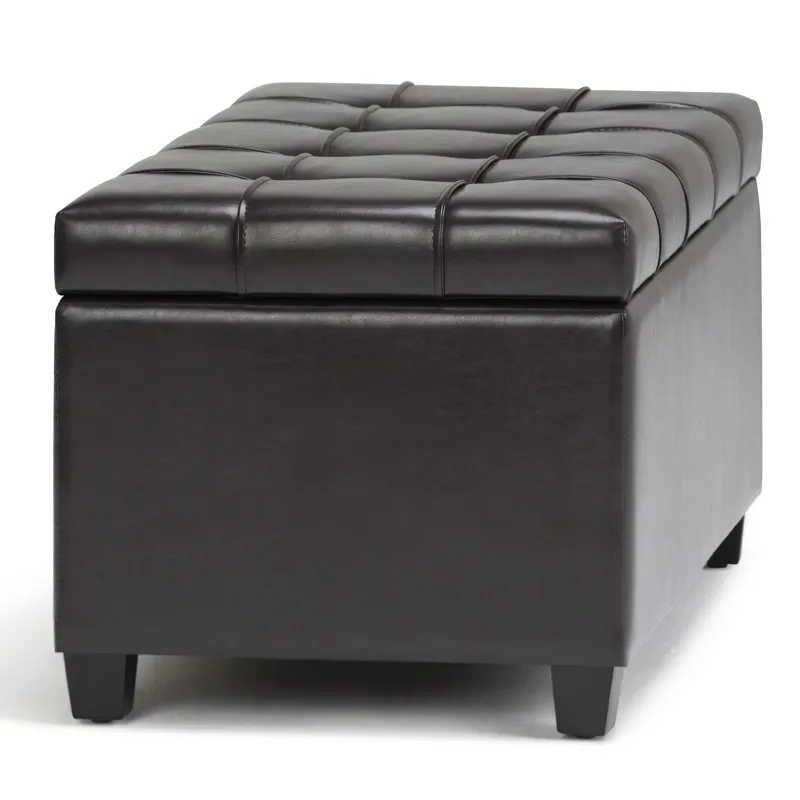 Sienna - Storage Ottoman Bench - Tanners Brown
