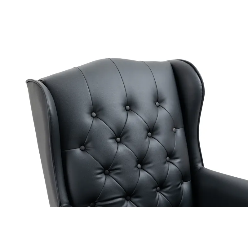 Executive Office Chair, High Back Reclining Comfortable Desk Chair With Smooth Glide Caster Wheels -