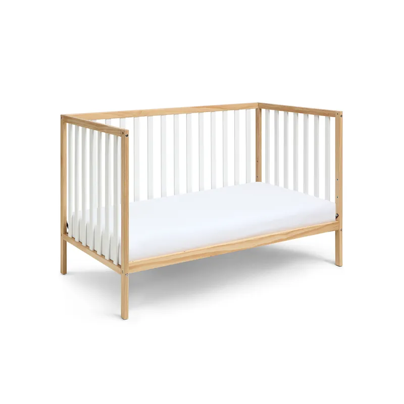 Deux - Remi 3-in-1 Convertible Island Crib - Natural/White