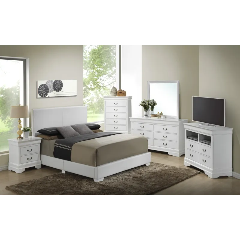 Aaron - G1890-KB-UP King Bed - White