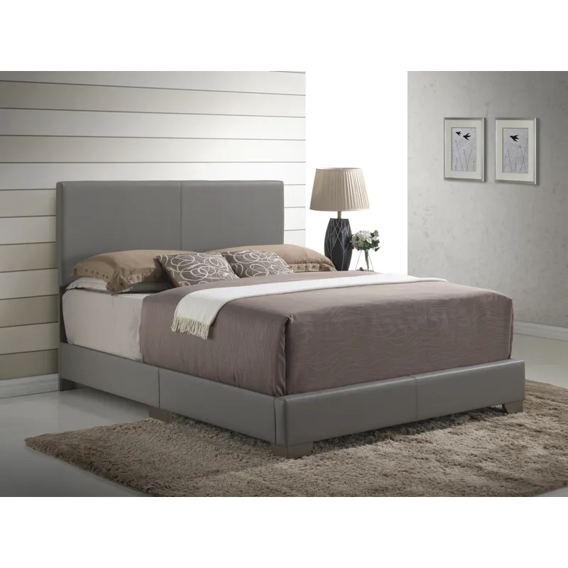 Aaron - G1805-Qb-Up Queen  Bed - Light Gray