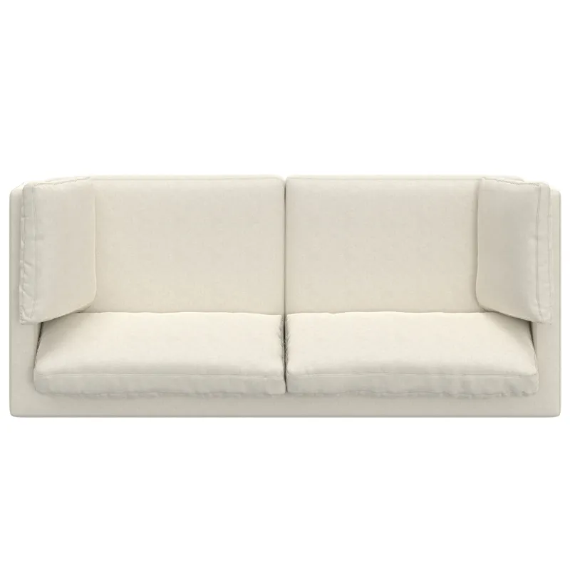 Ava - 90\" Mid Century Sofa - Cream
