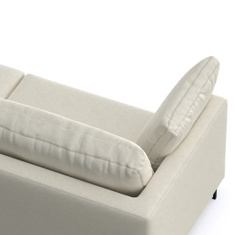 Ava - 90\" Mid Century Sofa - Cream