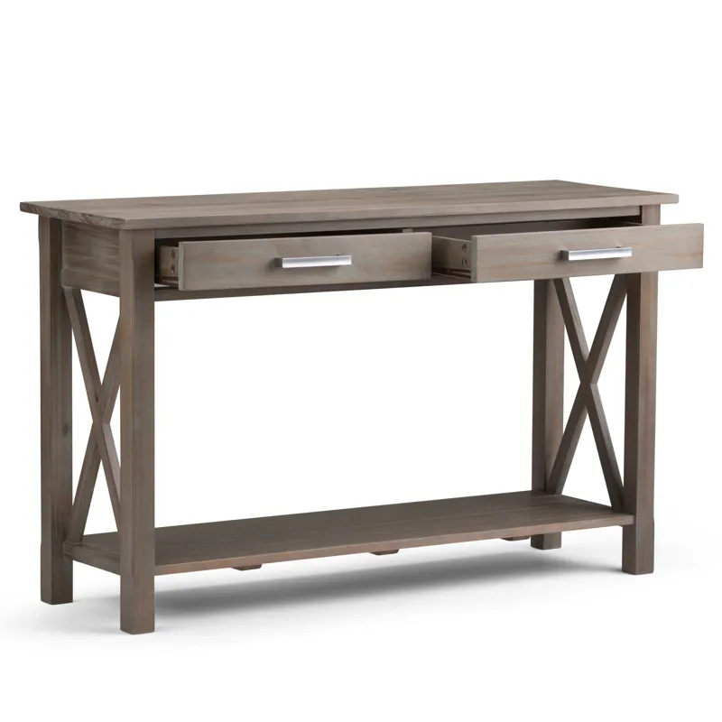 Kitchener - Console Sofa Table - Distressed Grey