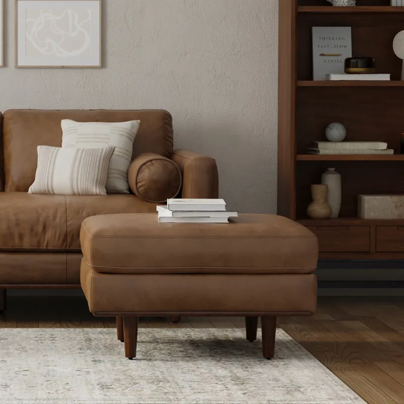 Morrison - Ottoman - Caramel Brown