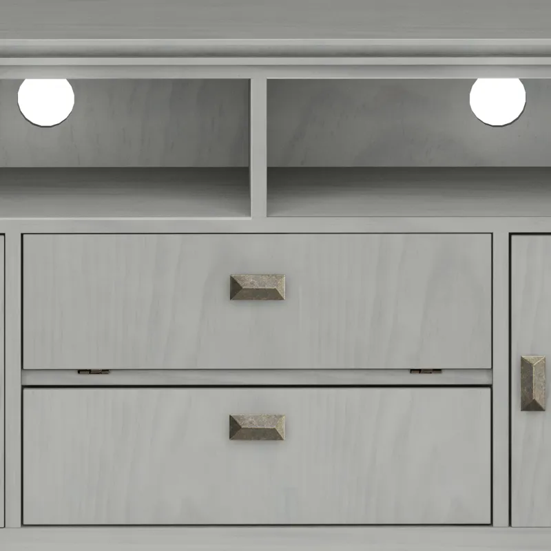 Artisan - 72\" TV Media Stand - Fog Grey