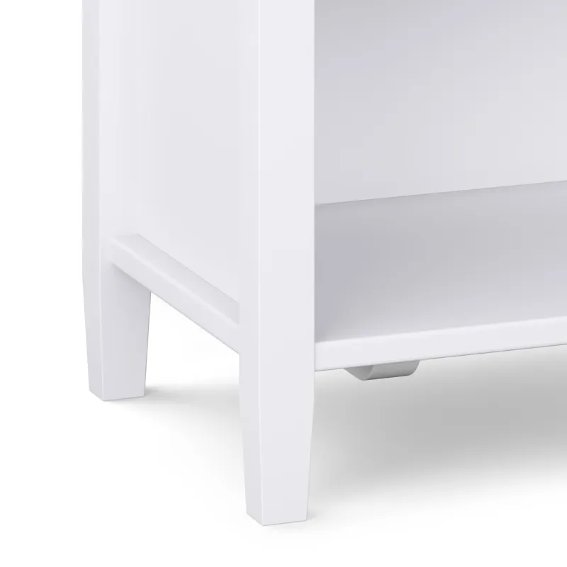 Warm Shaker - Bedside Table - White