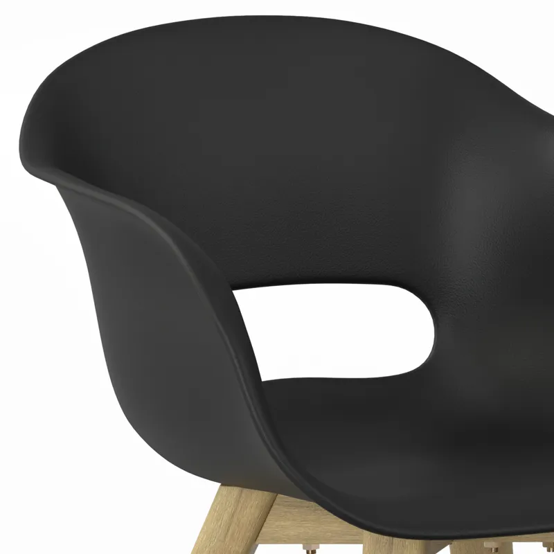 Kona - Outdoor Dining Chair in Plastic (Set of 2) - Black