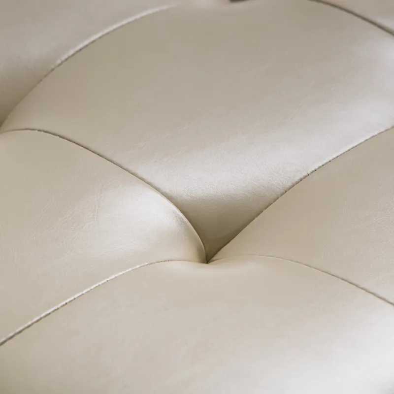 Cosmopolitan - Storage Ottoman - Satin Cream