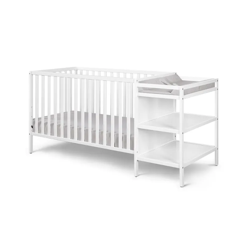 Palmer - 3-in-1 Convertible Crib / Changer Combo - White